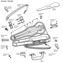 GEWA Cases Futerał skrzypcowy Strato Super Light W